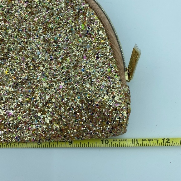 TARTE Glitter Half Moon Makeup Case Clutch NWT - Picture 6 of 7